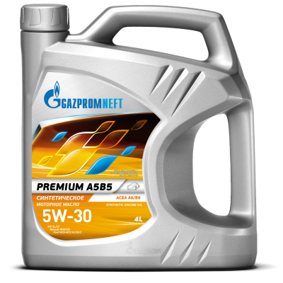 Масло моторное синтетическое Premium A5B5 5W30 SL/CF, A5/B5 Gazpromneft, 4 л.